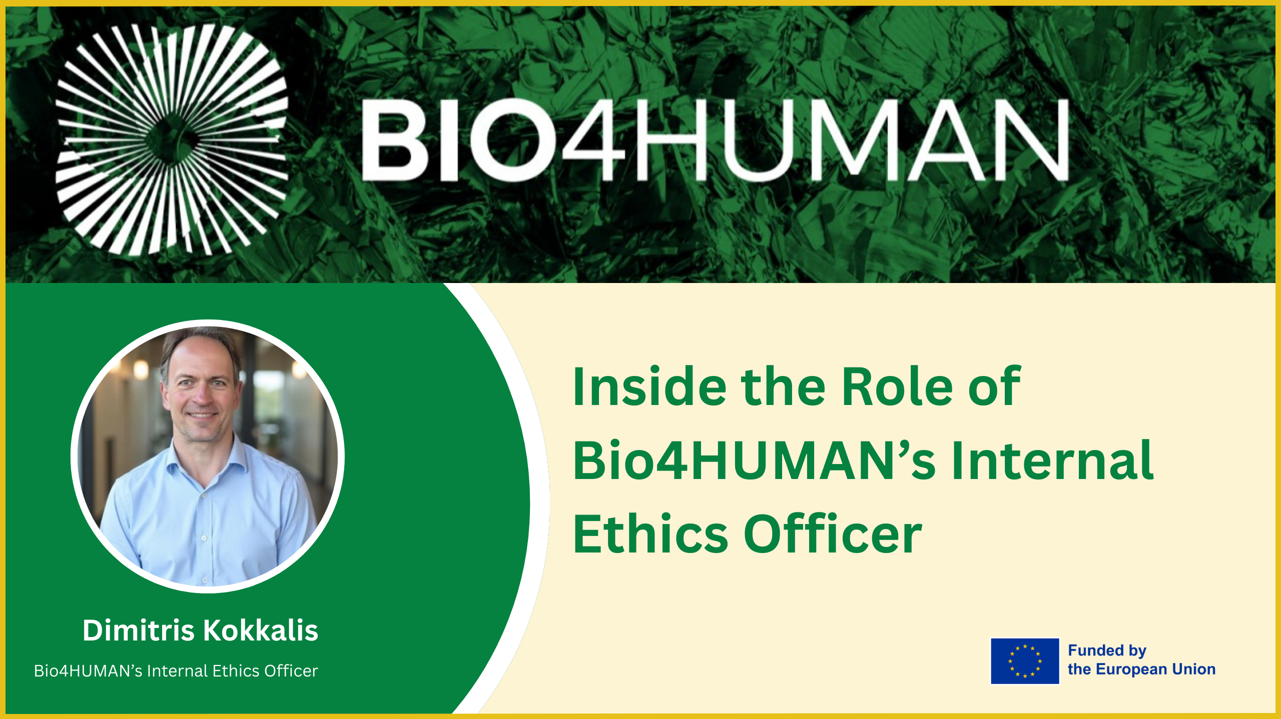 Read more about the article Inside the Role of Bio4HUMAN’s Ethics Officer