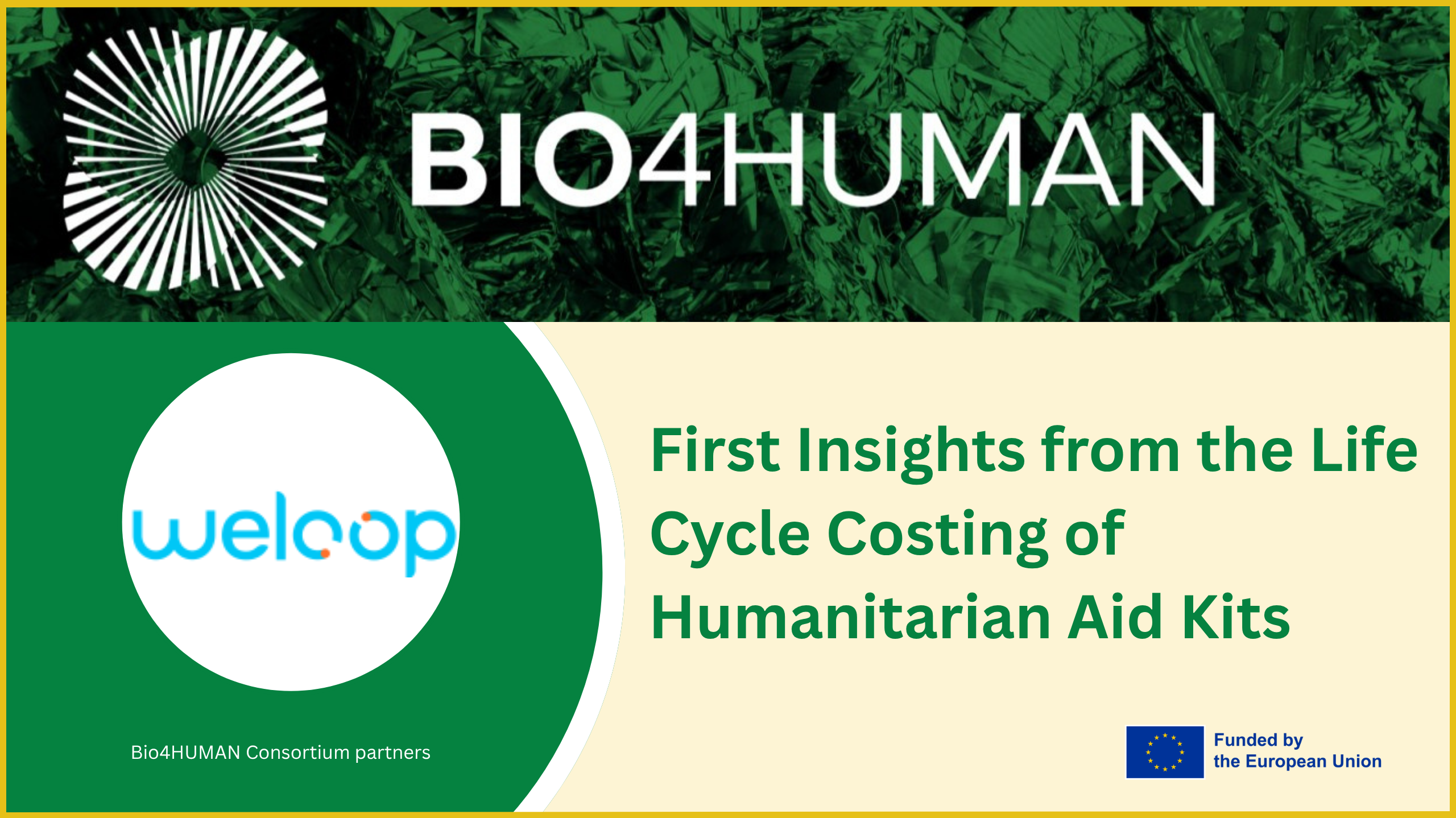 First Insights from the Life Cycle Costing of Humanitarian Aid Kits